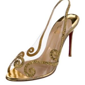 Christian Louboutin Gold Heels